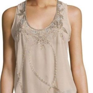 NWT- Romeo + Juliet Couture Tan Sheer Tank